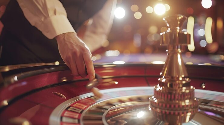 Lightning Roulette live dealer studio with multi-camera broadcast feed on ajudan303